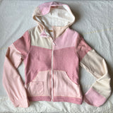 reclaimed wool zip-up hoodie in M