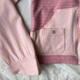 reclaimed wool zip-up hoodie in M