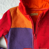 kids reclaimed wool zip-up hoodie size 3