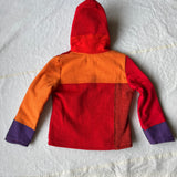 kids reclaimed wool zip-up hoodie size 3