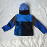 kids reclaimed wool zip-up hoodie size 3