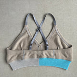 maple cream on a blue sky day bralette in XL
