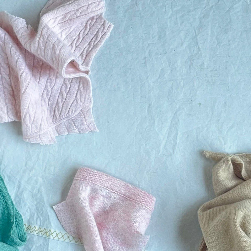 quality colourful cashmere and merino wool scraps